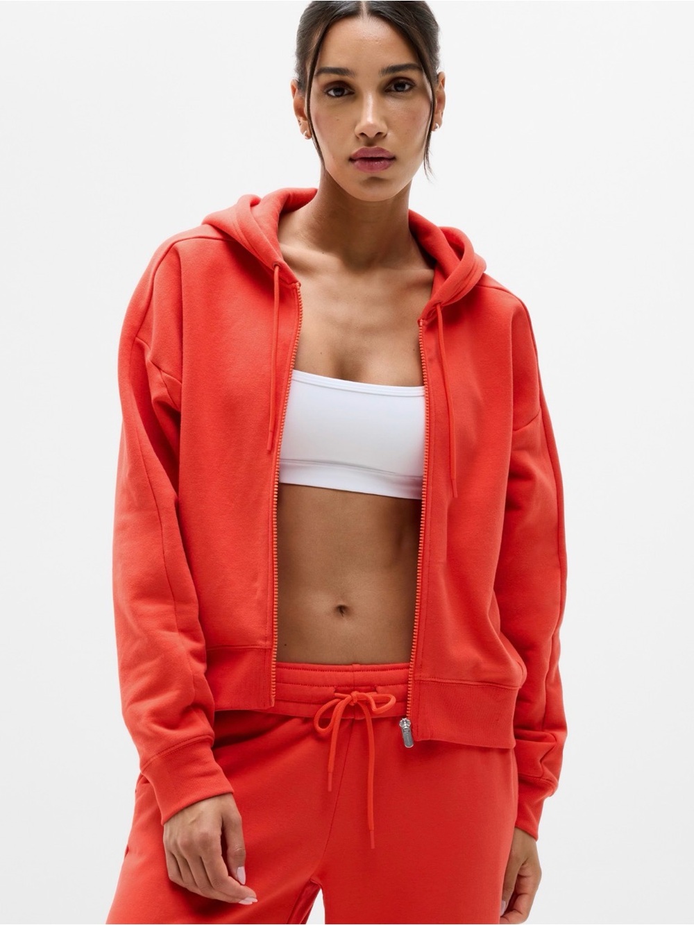 Athleta Forever Fleece Classic Full Zip Sweatshirt
